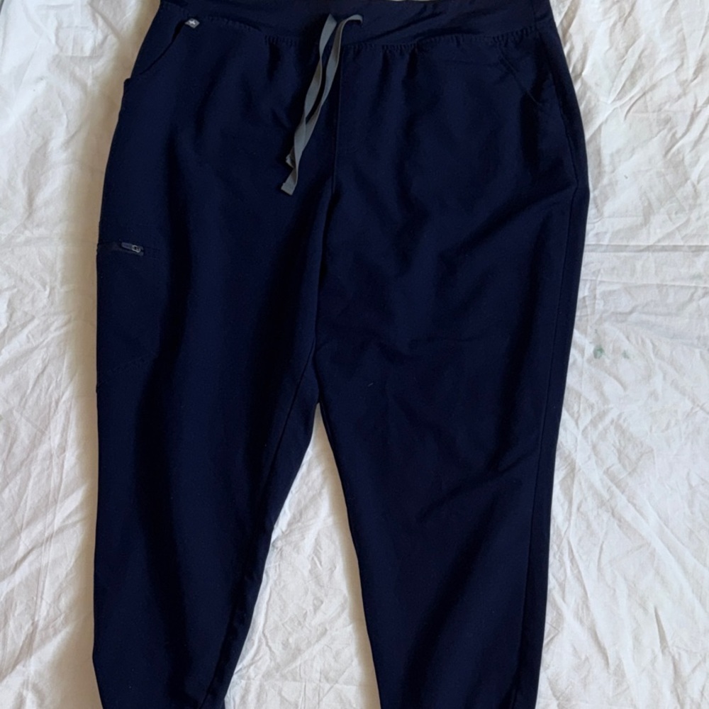 Figs Navy Drawstring medical scrubs Joggers petite xxl technical collection